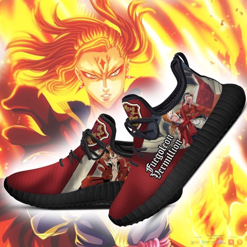 Black Clover Fuegoleon Crimson Lion Knight Anime reze shoes 2 Black Clover Fuegoleon Crimson Lion Knight Anime reze sneaker 1