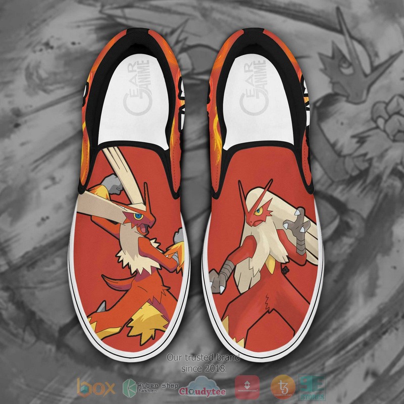 Blaziken Pokemon Anime Slip On Shoes