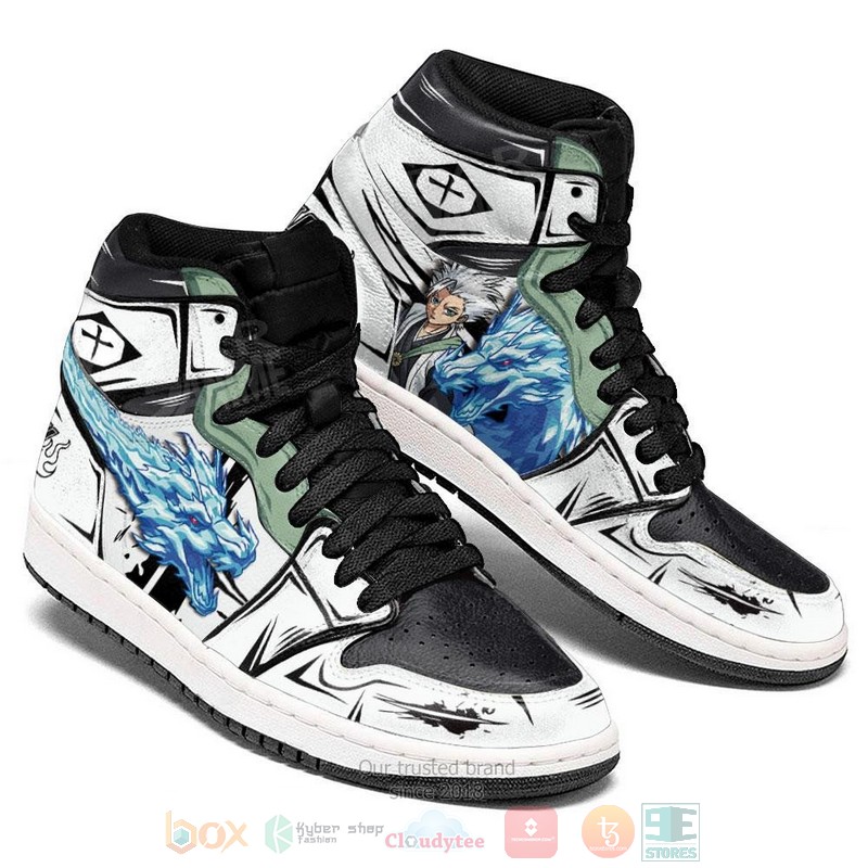 Bleach Toshiro Hitsugaya Anime Air Jordan high top Sneaker Shoes 3 Bleach Toshiro Hitsugaya Anime Air Jordan high top shoes 1 2