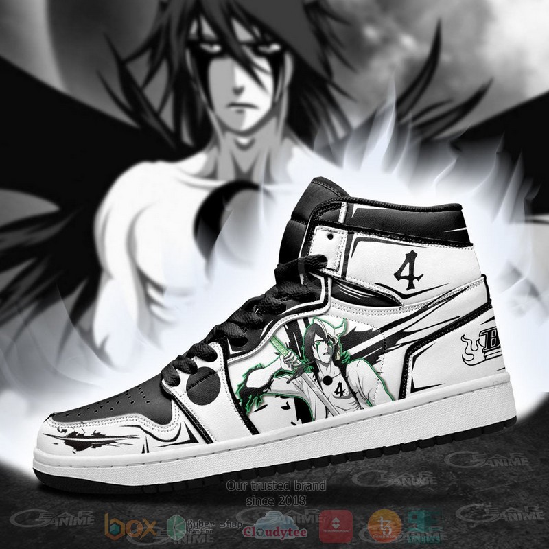 Bleach Ulquiorra Schiffer Anime Air Jordan high top Sneaker Shoes 4 Bleach Ulquiorra Schiffer Anime Air Jordan high top shoes 1 2 3
