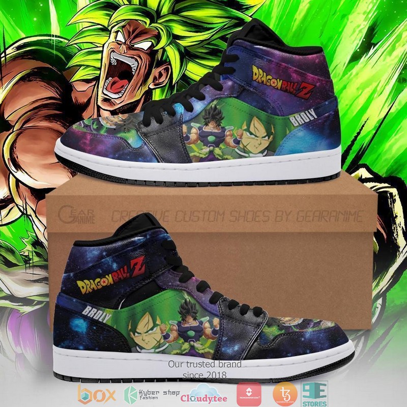Broly Galaxy Dragon Ball Anime Air Jordan High Top Shoes