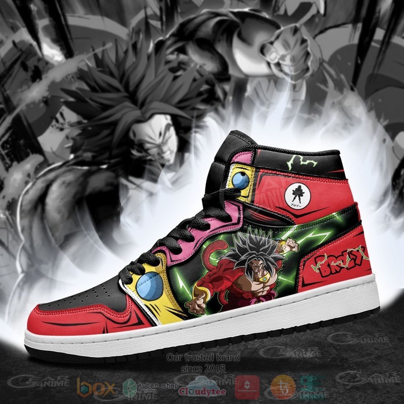Broly SSJ4 Anime Dragon Ball Air Jordan high top shoes 1 2