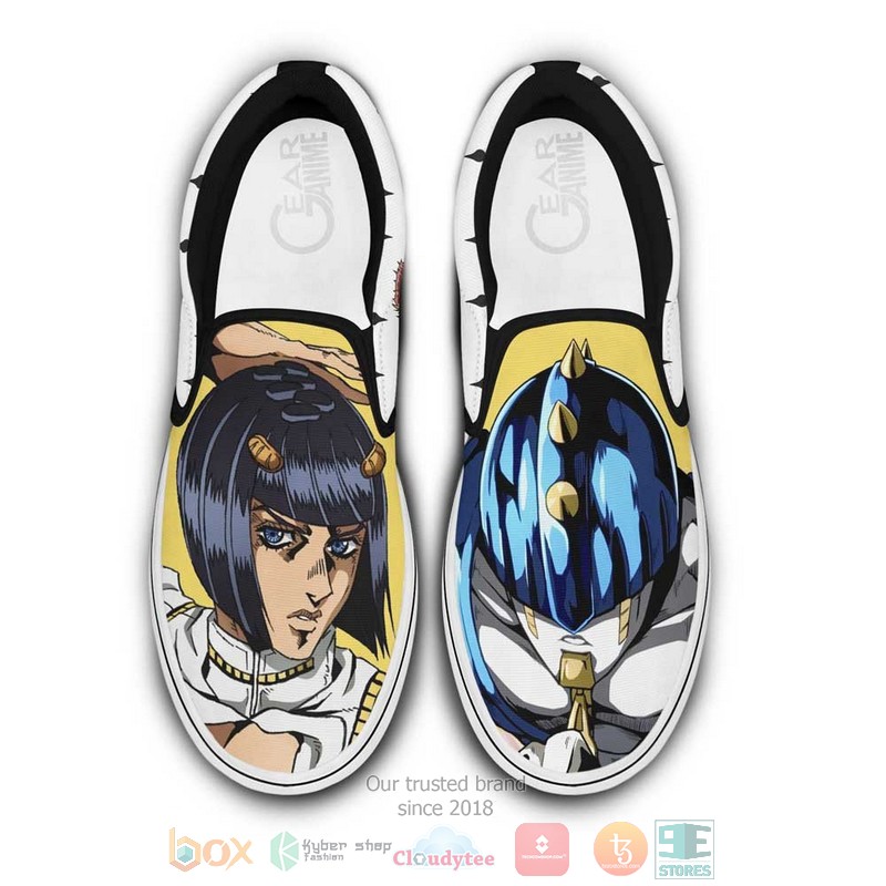 Bruno Bucciarati Anime JoJos Bizarre Adventure Slip On Shoes