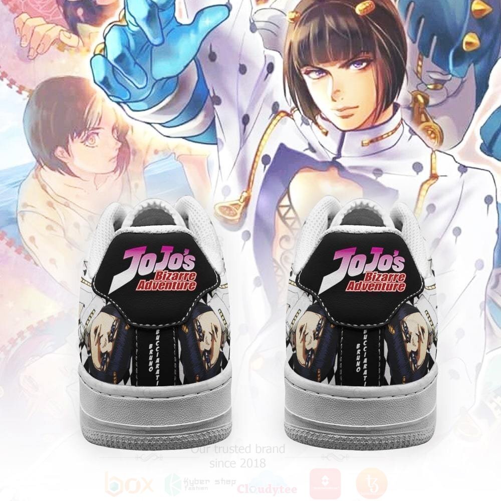 BEST Bruno Bucciarati JoJo Anime Nike Air Force Shoes 3 Bruno Bucciarati JoJo Anime NAF Shoes 1 2