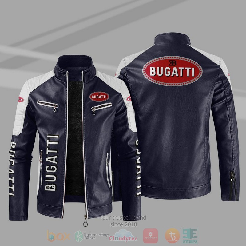 Bugatti Company Block Leather Jacket 3 Bugatti Block Leather Jacket 1 2