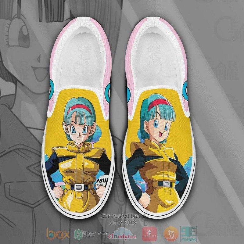 Bulma Dragon Ball Anime Slip On Shoes