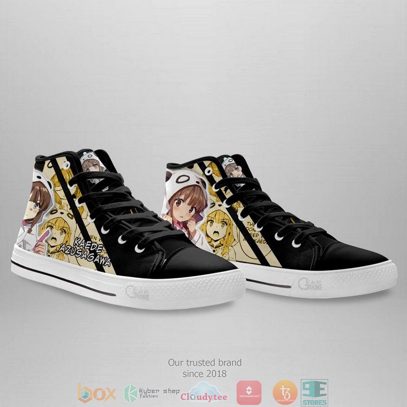 Bunny Girl Senpai Kaede Azusagawa High Top Canvas Shoes 4 Bunny Girl Senpai Kaede Azusagawa High Top Canvas Shoes 1 2 3