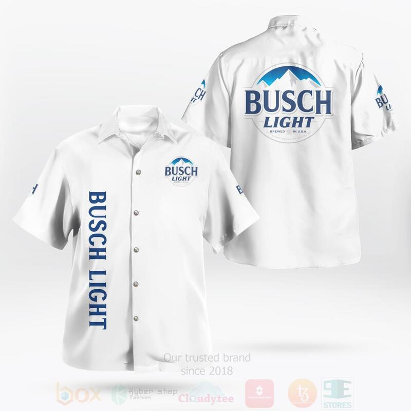 BEST Busch Light Brewed In USA All Over Print Hawaiian Shirt 1 Busch Light Brewed In USA Hawaiian Shirt