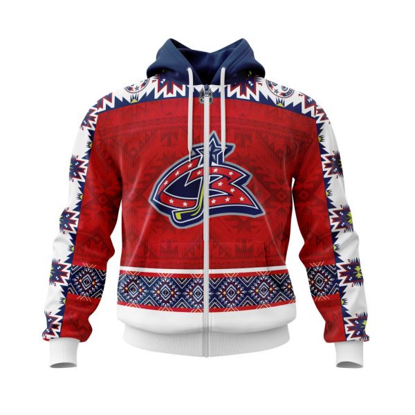HOT Personalized Columbus Blue Jackets NHL Native jersey shirt, hoodie 2 CUSTOM NHL01COLOMBUS211124 000 hoodie zip front 600x600 1