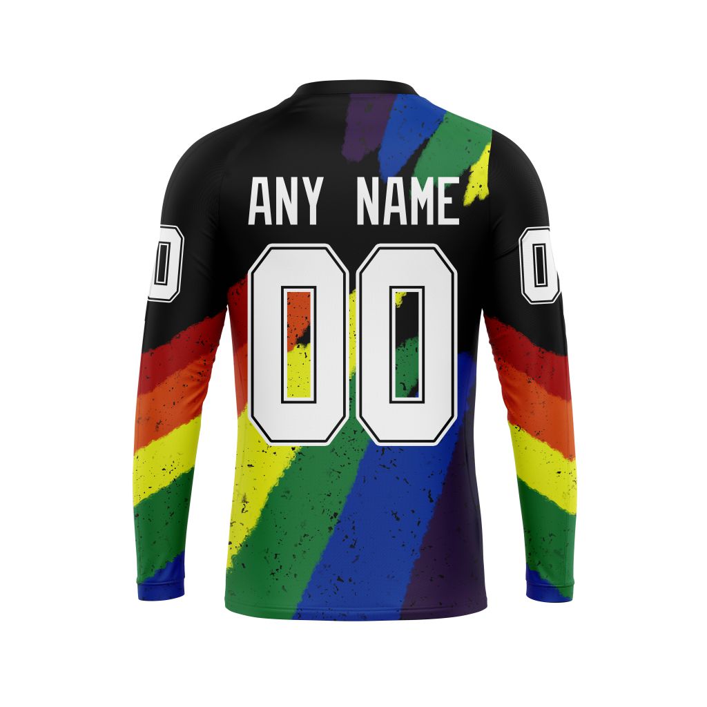 HOT Personalized Los Angeles Kings LGBT Pride jersey shirt, hoodie 7 CUSTOM NHLLGBKINGS220125 000 long sleeve back