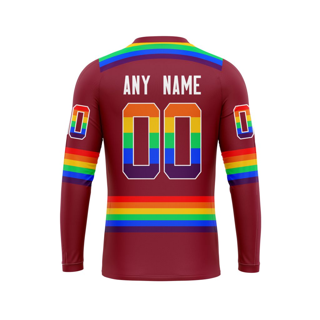 HOT Personalized Arizona Coyotes NHL LGBT Pride jersey shirt, hoodie 7 CUSTOM NHLLGBT01Coyotes220125 000 long sleeve back
