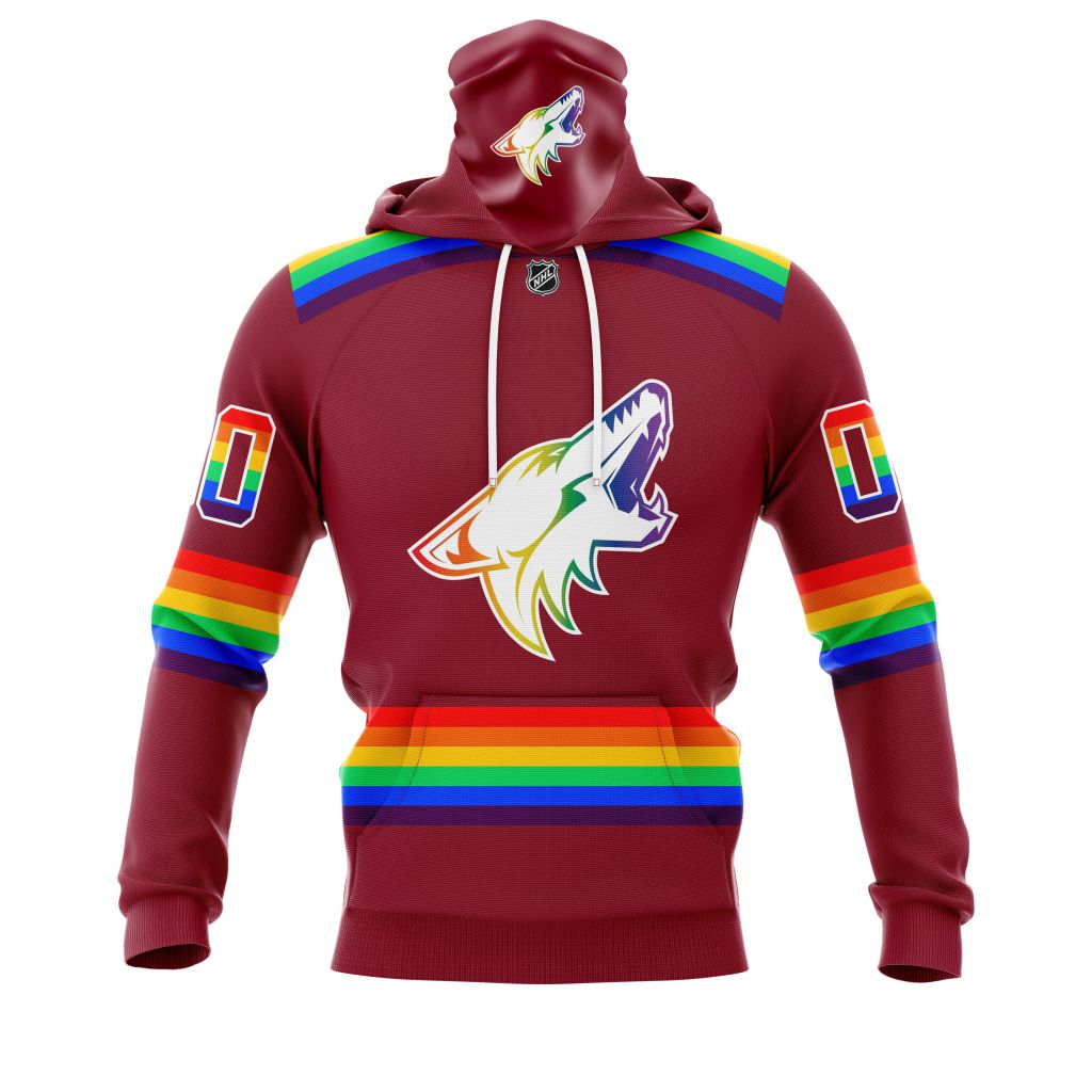 HOT Personalized Arizona Coyotes NHL LGBT Pride jersey shirt, hoodie 4 CUSTOM NHLLGBT01Coyotes220125 000 mhoodie front