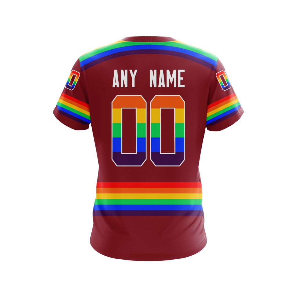 HOT Personalized Arizona Coyotes NHL LGBT Pride jersey shirt, hoodie 9 CUSTOM NHLLGBT01Coyotes220125 000 tee back