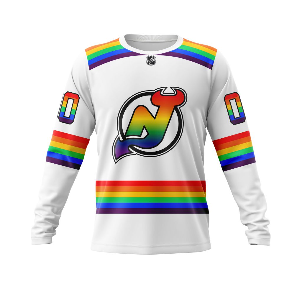 HOT Personalized New Jersey Devils NHL LGBT Pride jersey shirt, hoodie 6 CUSTOM NHLLGBT01Devils220125 000 long sleeve front