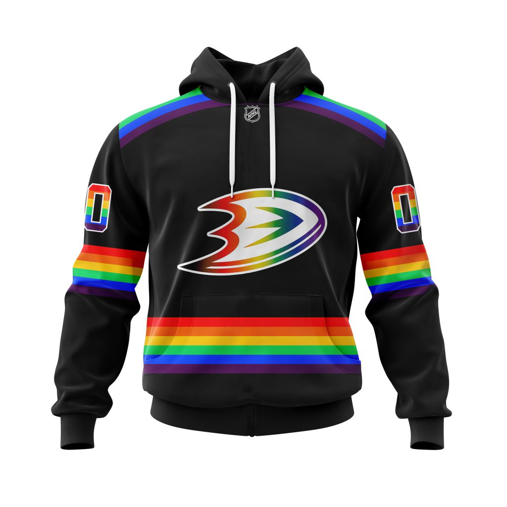 HOT Personalized Anaheim Ducks NHL LGBT Pride jersey shirt, hoodie 19 CUSTOM NHLLGBT01Ducks220125 000 hoodie front