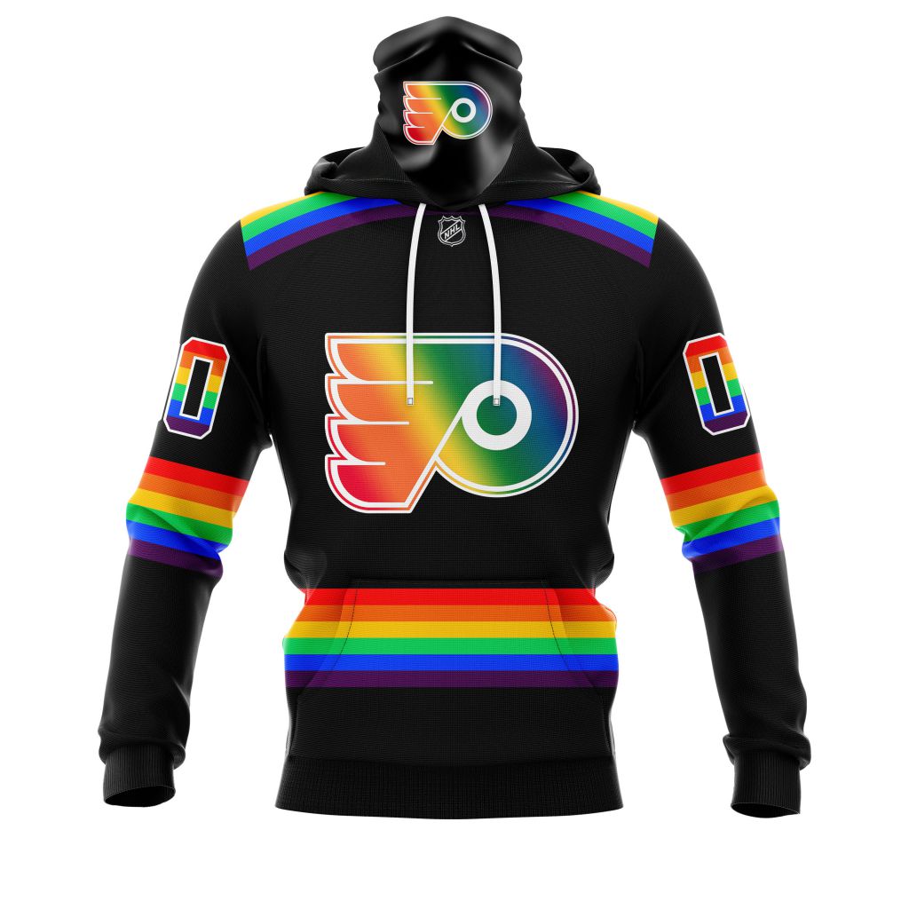 HOT Personalized Philadelphia Flyers NHL LGBT Pride jersey shirt, hoodie 4 CUSTOM NHLLGBT01Flyers220125 000 mhoodie front