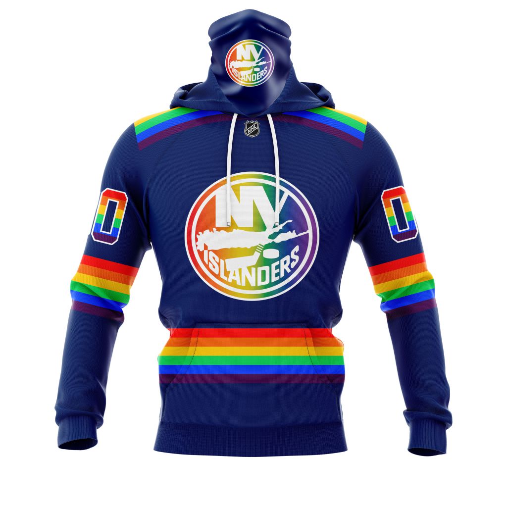 HOT Personalized New York Islanders NHL LGBT Pride jersey shirt, hoodie 4 CUSTOM NHLLGBT01Islanders220125 000 mhoodie front