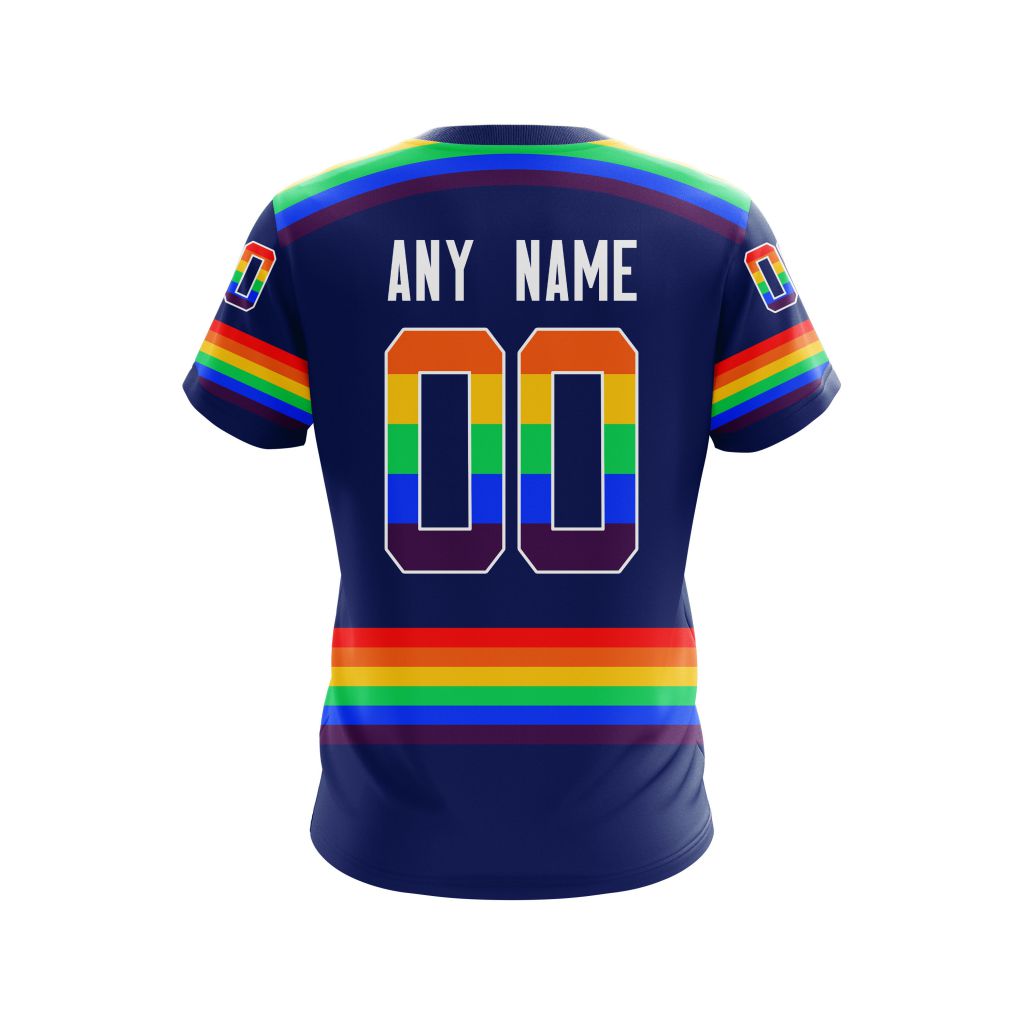 HOT Personalized New York Islanders NHL LGBT Pride jersey shirt, hoodie 9 CUSTOM NHLLGBT01Islanders220125 000 tee back