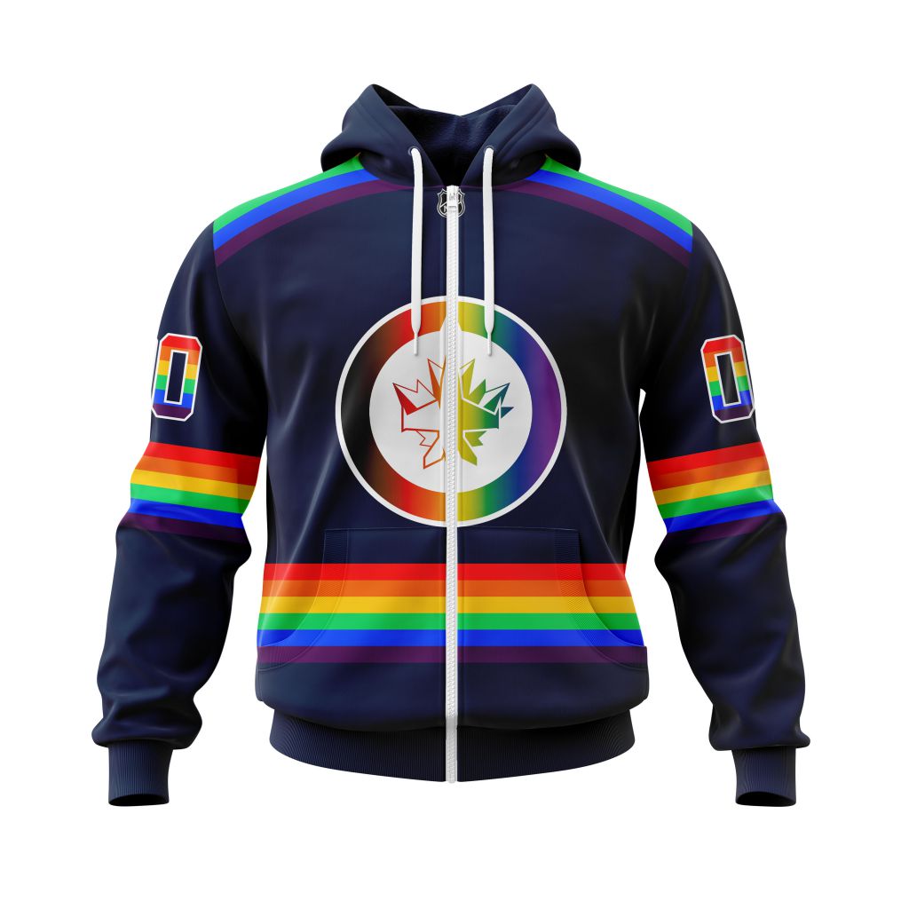 HOT Personalized Winnipeg Jets NHL LGBT Pride jersey shirt, hoodie 2 CUSTOM NHLLGBT01Jets220125 000 hoodie zip front