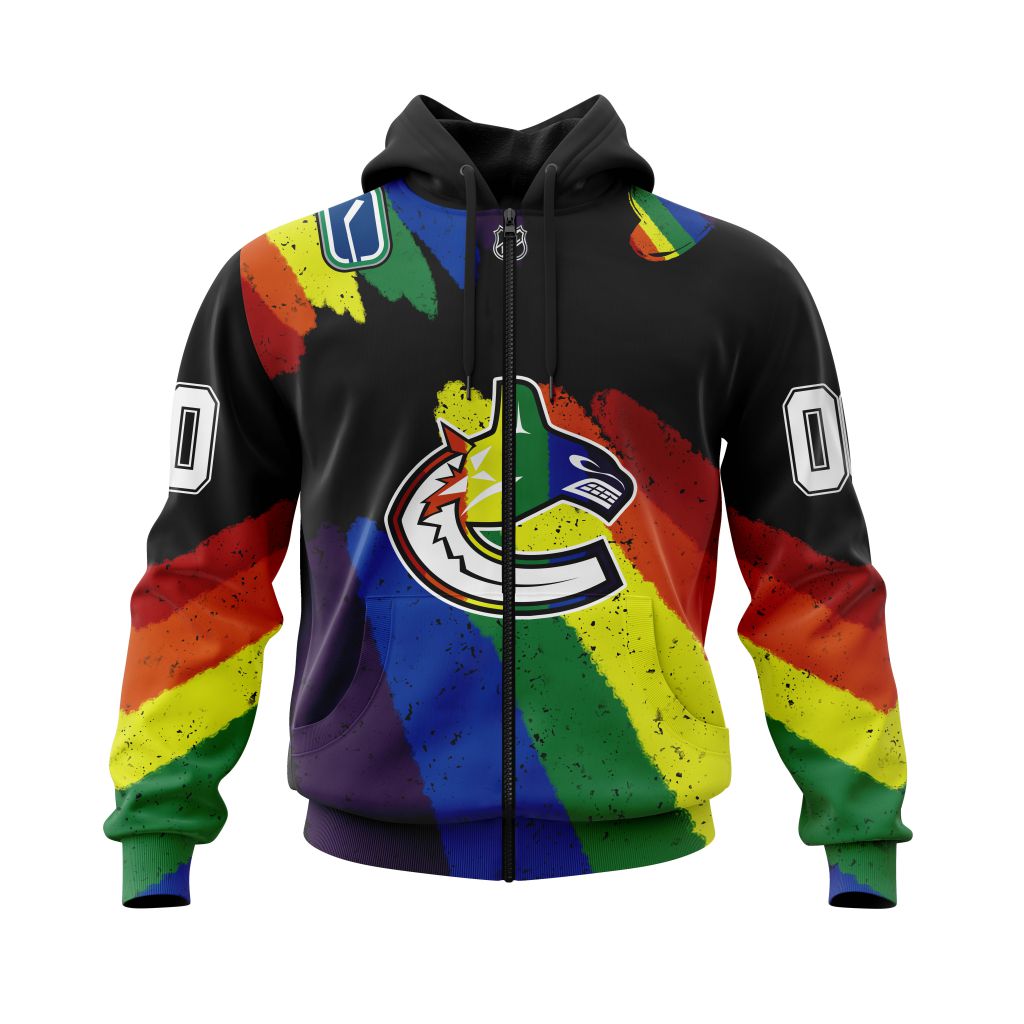 HOT Personalized Vancouver Canucks NHL LGBT jersey shirt, hoodie 2 CUSTOM NHLLGBTCANUCKS220125 000 hoodie zip front