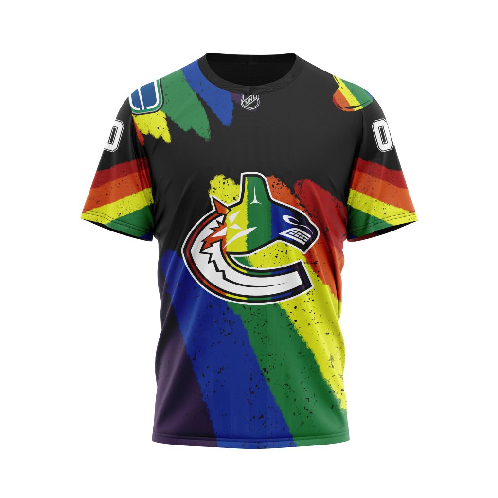 HOT Personalized Vancouver Canucks NHL LGBT jersey shirt, hoodie 8 CUSTOM NHLLGBTCANUCKS220125 000 tee front