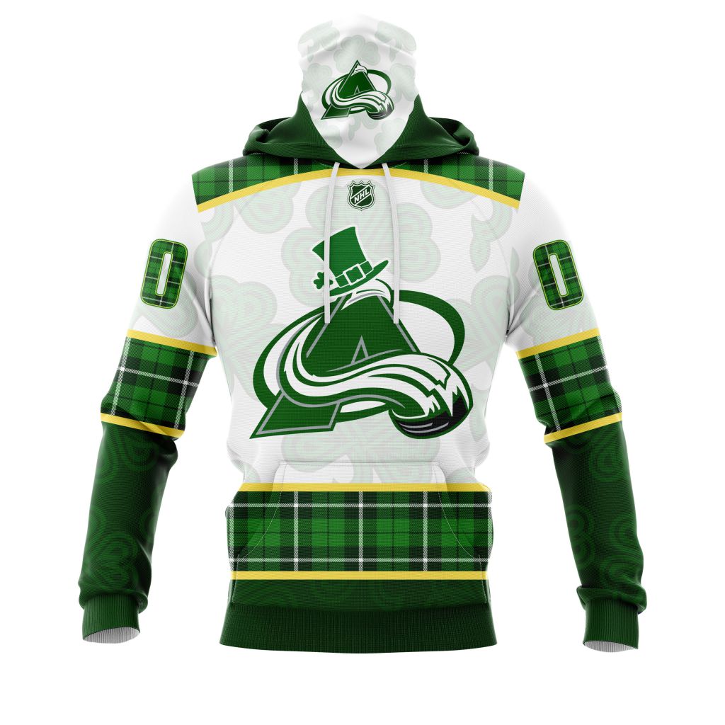 HOT Personalized Colorado Avalanche NHL St. Patrick Days jersey shirt, hoodie 4 CUSTOM NHLPATRICKColorado220119 000 mhoodie front