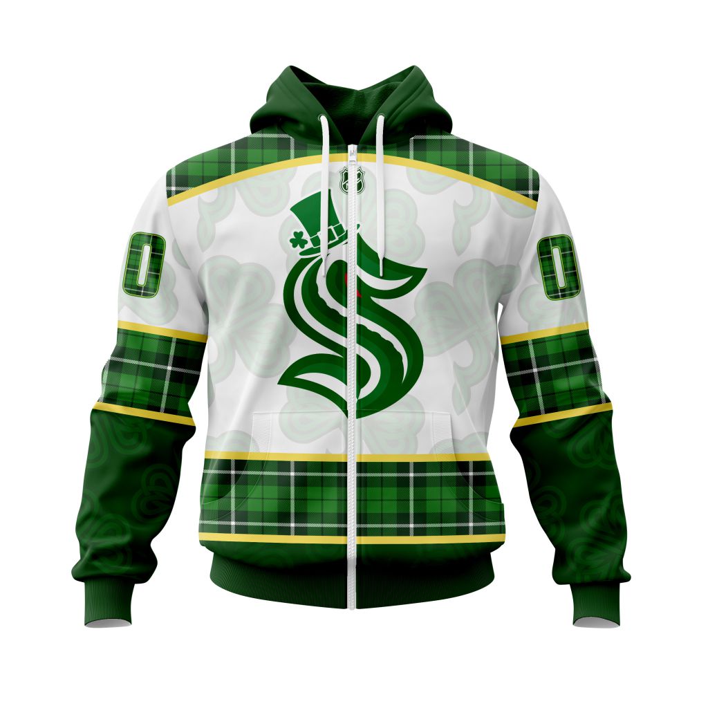HOT Personalized Seattle Kraken NHL St. Patrick Days jersey shirt, hoodie 2 CUSTOM NHLPATRICKSeattle220119 000 hoodie zip front