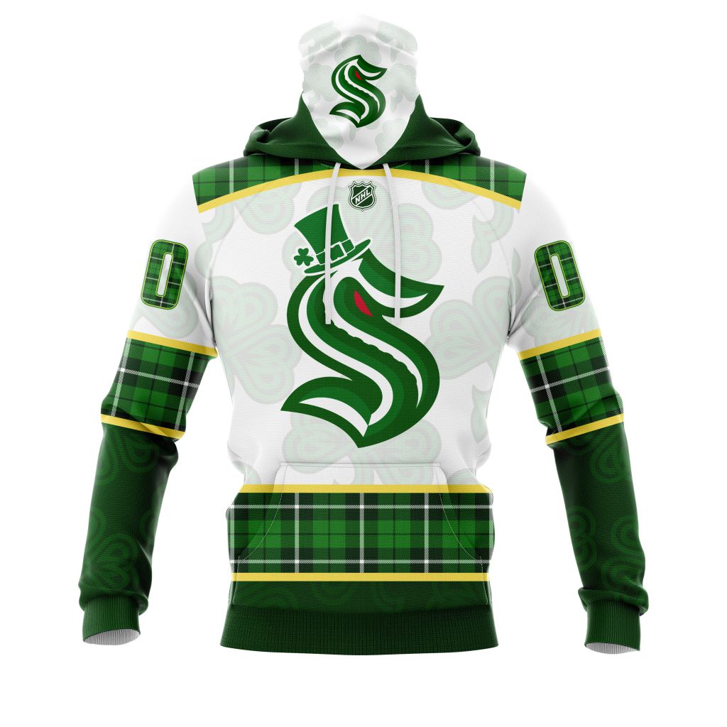 HOT Personalized Seattle Kraken NHL St. Patrick Days jersey shirt, hoodie 4 CUSTOM NHLPATRICKSeattle220119 000 mhoodie front