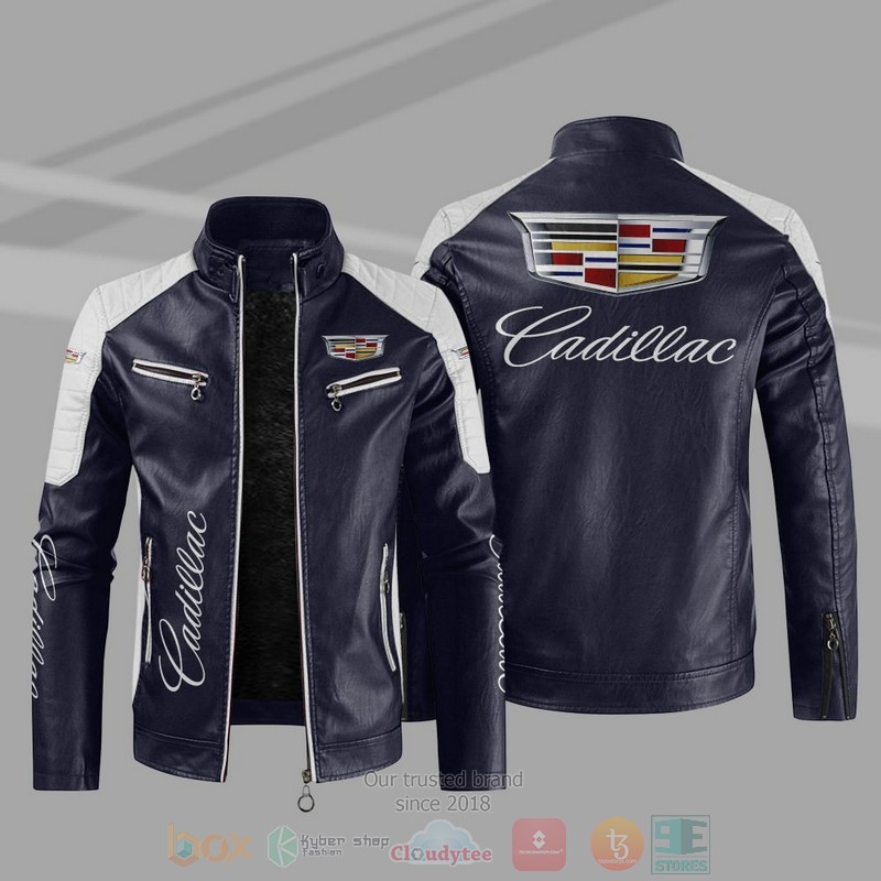 Cadillac Company Block Leather Jacket 3 Cadillac Block Leather Jacket 1 2