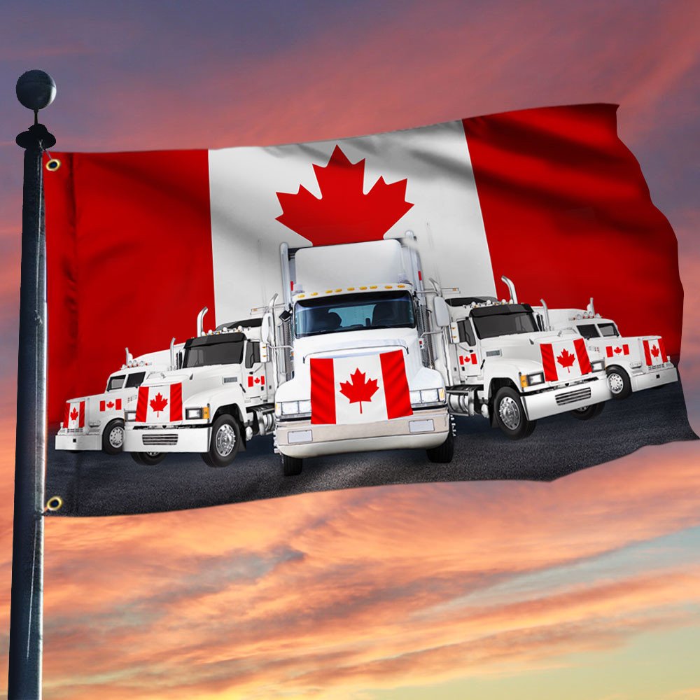 BEST Canadian Trucker Freedom Convoy Flag 1 Canadian Trucker Freedom Convoy Flag