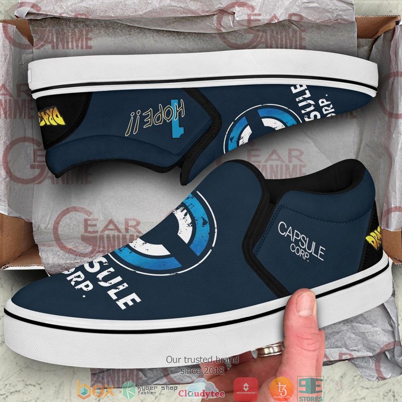 Capsule Corp Dragon Ball Anime Slip On Sneakers Shoes 1 2
