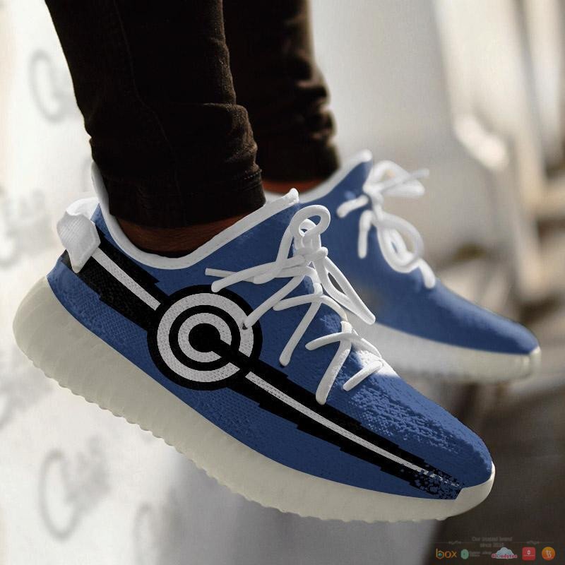 Capsule Corp Dragon Ball Anime yeezy shoes 5 Capsule Corp Dragon Ball Anime yeezy sneaker 1 2 3 4