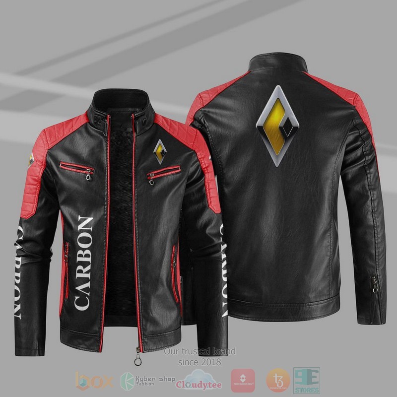 Carbon Motor Company Block Leather Jacket 4 Carbon Motor Block Leather Jacket 1 2 3
