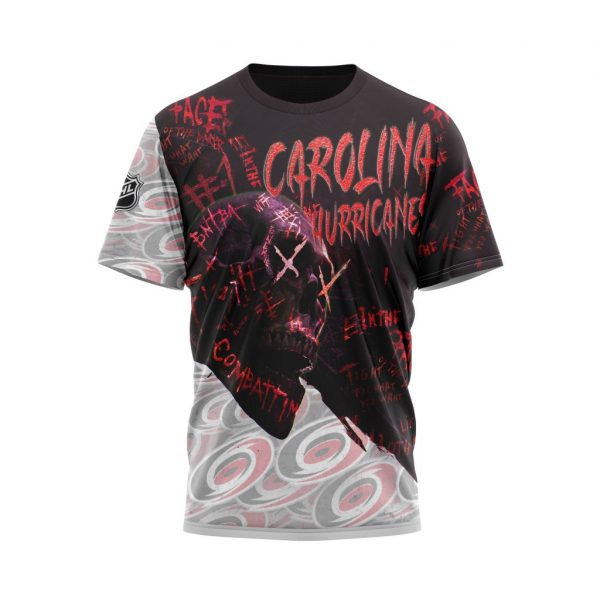 Carolina Hurricanes Personalized NHL Skull Style 3d shirt hoodie 1 2 3 4 5