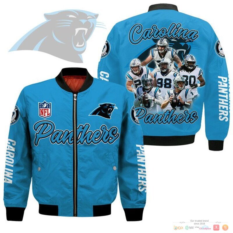 Carolina Panthers players NFL 3d bomber Jacket 2 Carolina Panthers players NFL Bomber Jacket