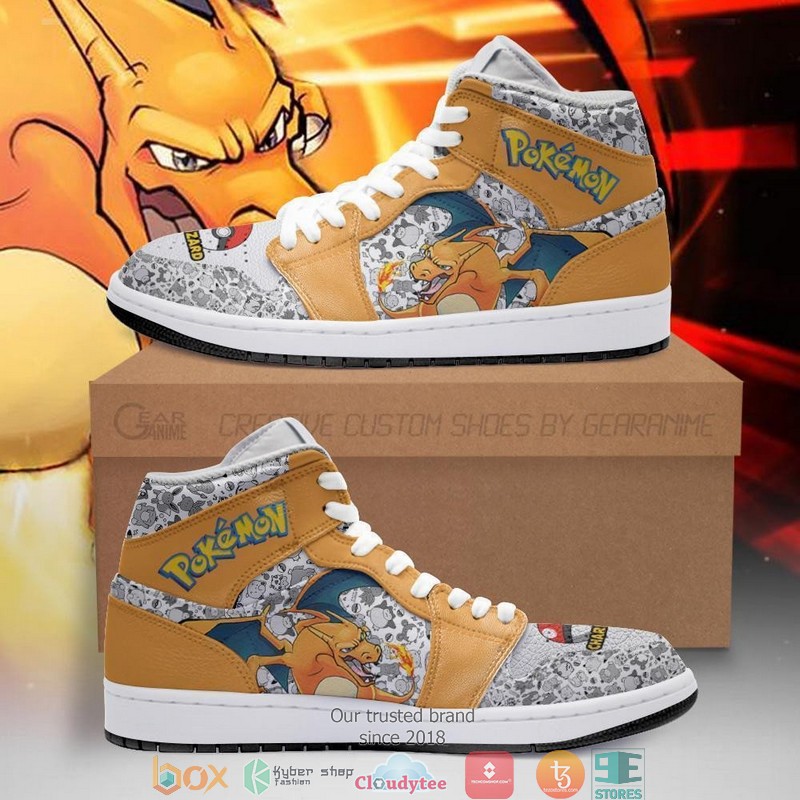 Charizard Anime Pokemon Air Jordan High Top Shoes