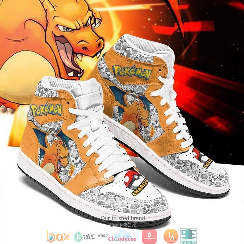 Charizard Anime Pokemon Air Jordan High Top Shoes 1