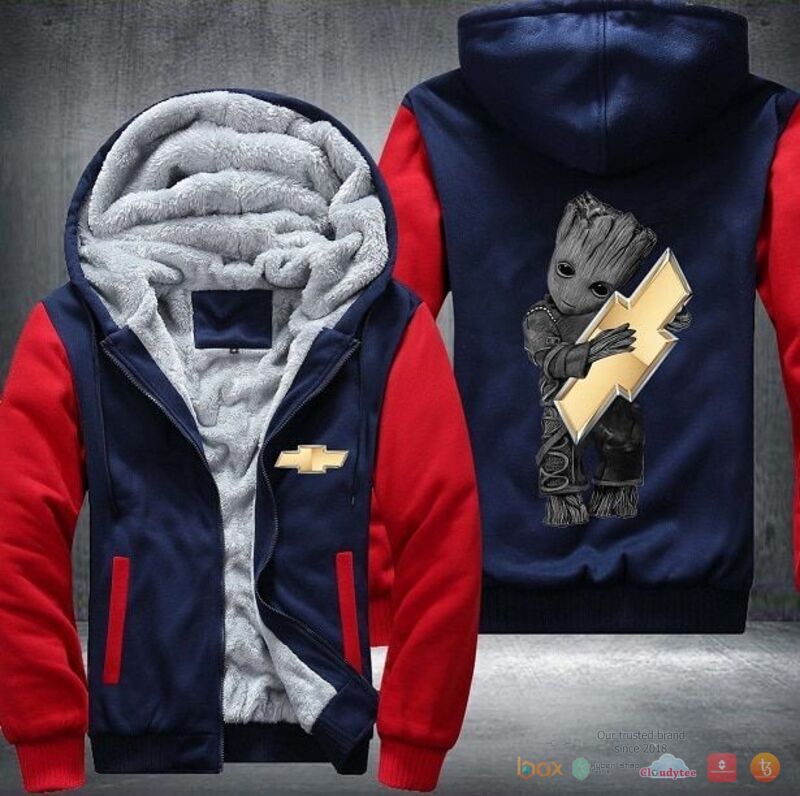 Chevrolet Groot Fleece Hoodie Jacket 4 Chevrolet Groot Fleece Hoodie Jacket 1 2 3