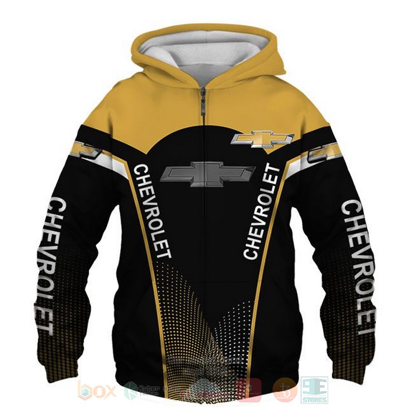 Chevy yellow black shirt, hoodie 3 Chevy yellow black 3D shirt hoodie 1 2