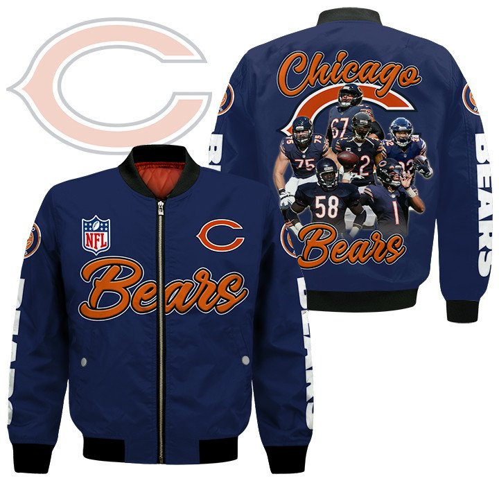 Chicago Bears players NFL Bomber Jacket
