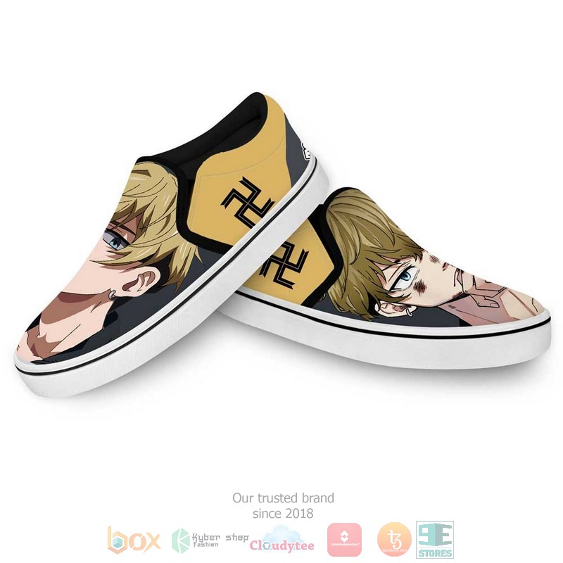 Chifuyu Matsuno Anime Tokyo Revengers Slip-On Sneaker Shoes 4 Chifuyu Matsuno Anime Tokyo Revengers Slip On Shoes 1 2 3