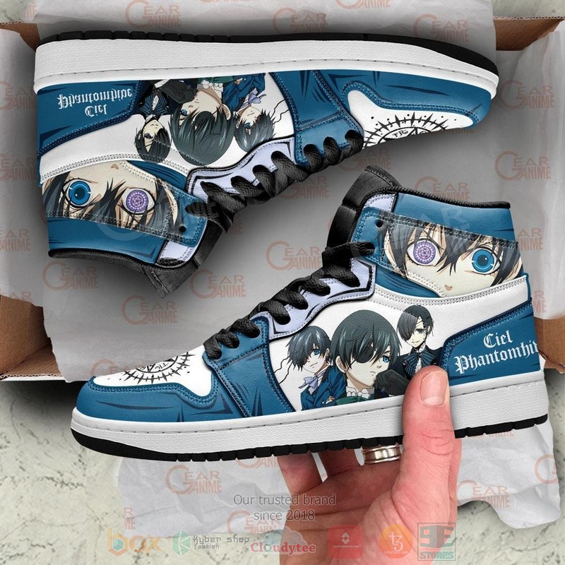 Ciel Phantomhive Anime Black Butler Air Jordan high top shoes 1 2