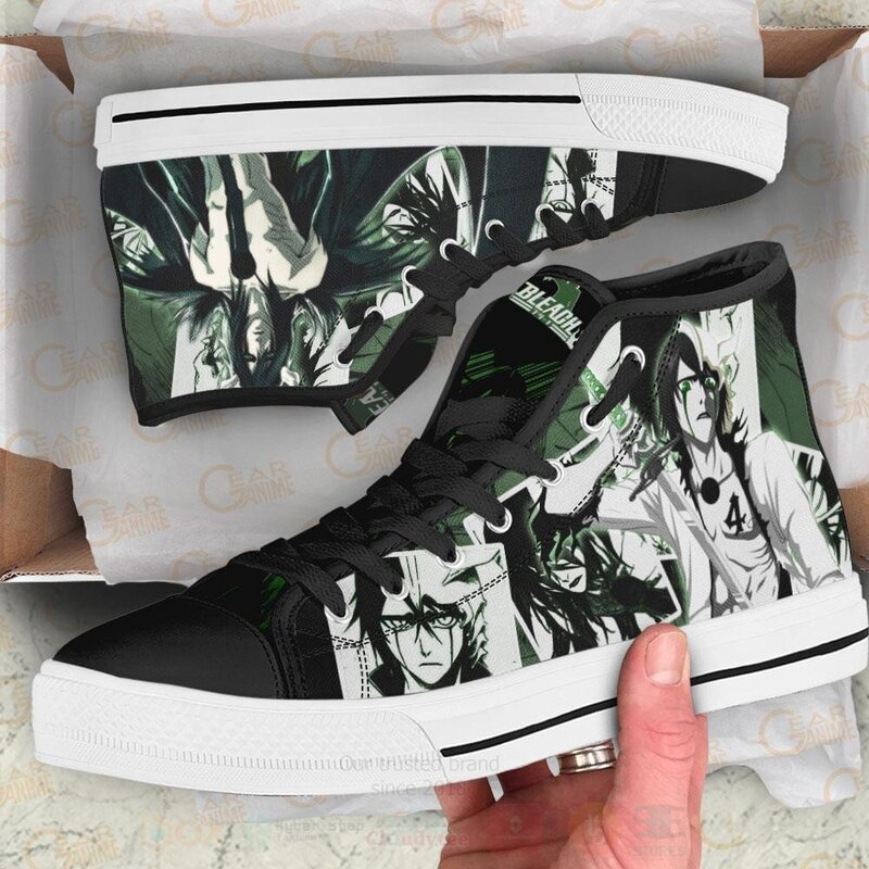 Cifer Ulquiorra Custom Bleach Anime High Top Shoes 1