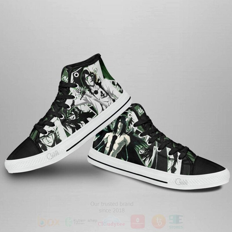 BEST Cifer Ulquiorra Custom Bleach Anime High Top Canvas Sneakers 4 Cifer Ulquiorra Custom Bleach Anime High Top Shoes 1 2 3