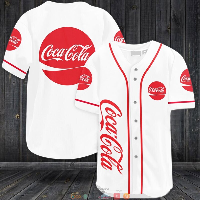 Coca Cola Baseball jersey shirt 3 Coca Cola Baseball Jersey