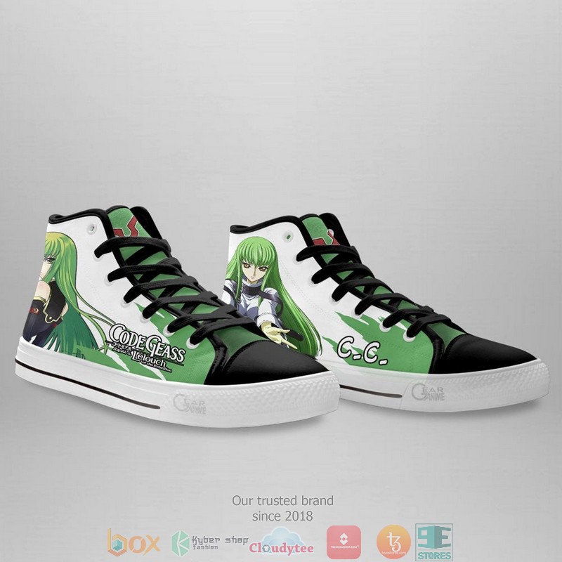 Code Geass C C High Top Canvas Shoes 1 2 3 4 5 6