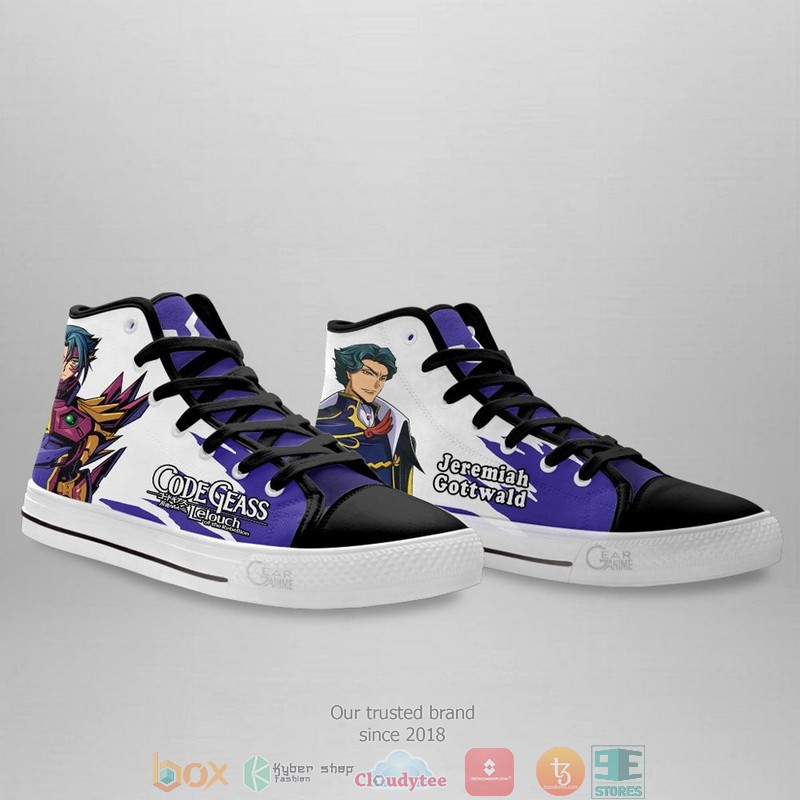 Code Geass Jeremiah Gottwald High Top Canvas Shoes 3 Code Geass Jeremiah Gottwald High Top Canvas Shoes 1 2