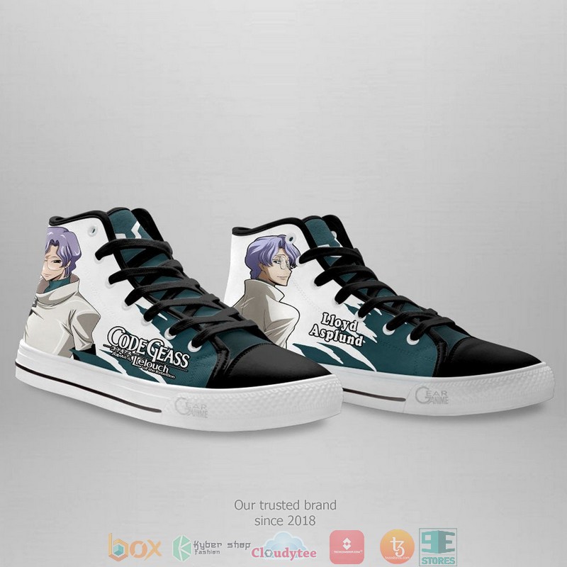 Code Geass Lloyd Asplund High Top Canvas Shoes 3 Code Geass Lloyd Asplund High Top Canvas Shoes 1 2