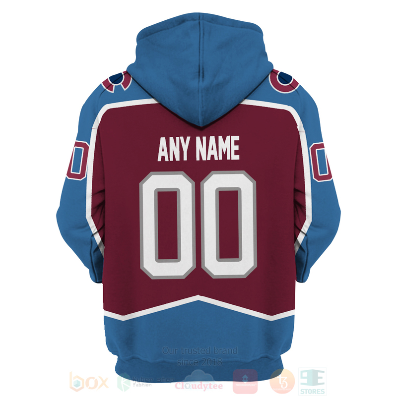 Colorado Avalanche Personalized 3D Hoodie Shirt 1 2 3