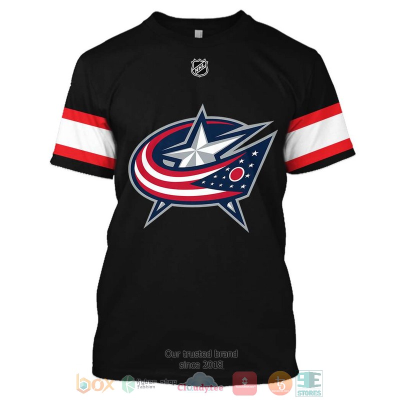 Columbus Blue Jackets NHL black 3D shirt hoodie 1 2 3 4 5